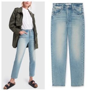 MOTHER The Huffy Flood Jeans in Amen